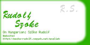 rudolf szoke business card